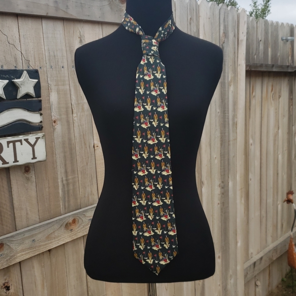 Rene Chagal Myung Yu Silk tie for golfers